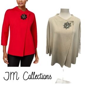 JM Collection‎ Tan Knitwear